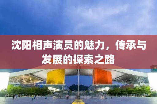 沈阳相声演员的魅力，传承与发展的探索之路