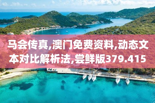 马会传真,澳门免费资料,动态文本对比解析法,尝鲜版379.415