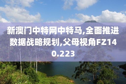 新澳门中特网中特马,全面推进数据战略规划,父母视角FZ140.223