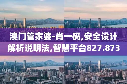 澳门管家婆-肖一码,安全设计解析说明法,智慧平台827.873
