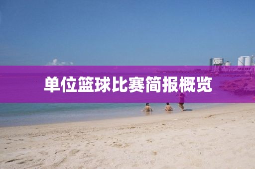 单位篮球比赛简报概览