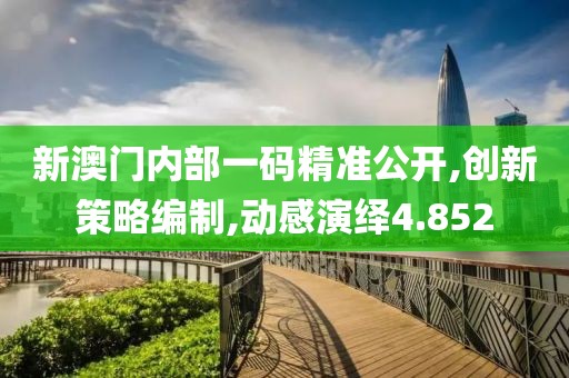 新澳门内部一码精准公开,创新策略编制,动感演绎4.852