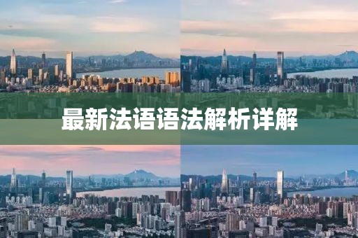 最新法语语法解析详解