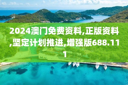 2024澳门免费资料,正版资料,坚定计划推进,增强版688.111