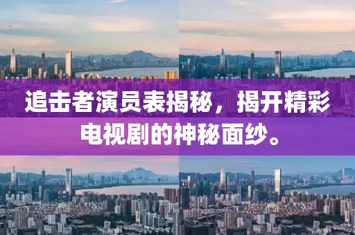 追击者演员表揭秘，揭开精彩电视剧的神秘面纱。