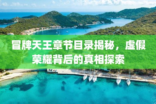 冒牌天王章节目录揭秘，虚假荣耀背后的真相探索