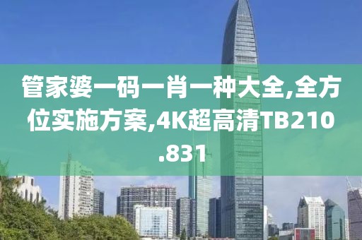 管家婆一码一肖一种大全,全方位实施方案,4K超高清TB210.831