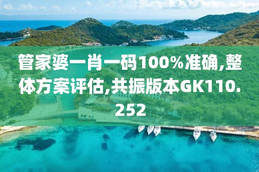 管家婆一肖一码100%准确,整体方案评估,共振版本GK110.252
