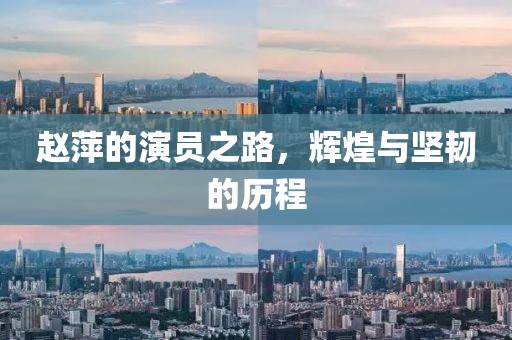 赵萍的演员之路，辉煌与坚韧的历程