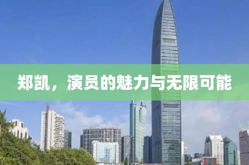 郑凯，演员的魅力与无限可能
