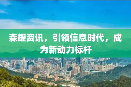 森耀资讯，引领信息时代，成为新动力标杆