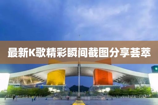 最新K歌精彩瞬间截图分享荟萃