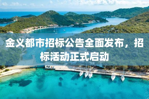 金义都市招标公告全面发布，招标活动正式启动