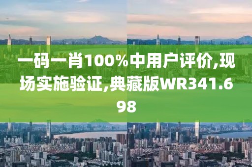 一码一肖100%中用户评价,现场实施验证,典藏版WR341.698