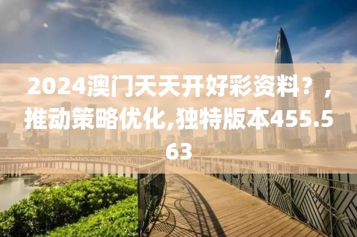 2024澳门天天开好彩资料？,推动策略优化,独特版本455.563