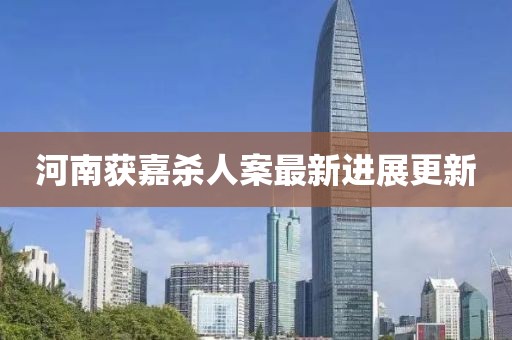 河南获嘉杀人案最新进展更新