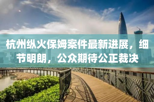 杭州纵火保姆案件最新进展，细节明朗，公众期待公正裁决