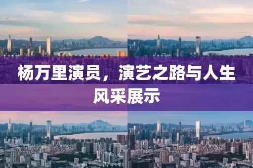 杨万里演员，演艺之路与人生风采展示