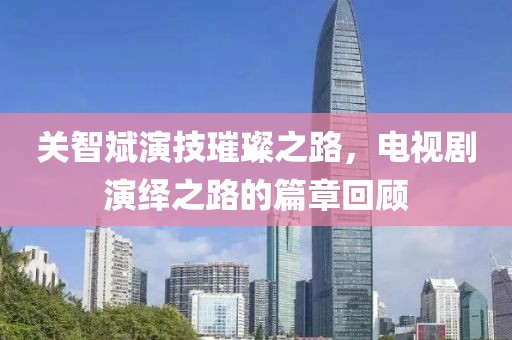 关智斌演技璀璨之路，电视剧演绎之路的篇章回顾