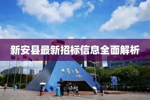 新安县最新招标信息全面解析
