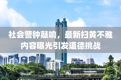 社会警钟敲响，最新扫黄不雅内容曝光引发道德挑战