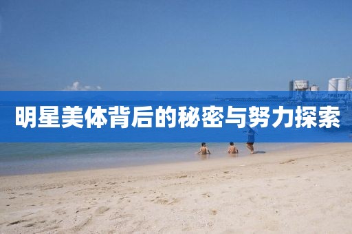 明星美体背后的秘密与努力探索