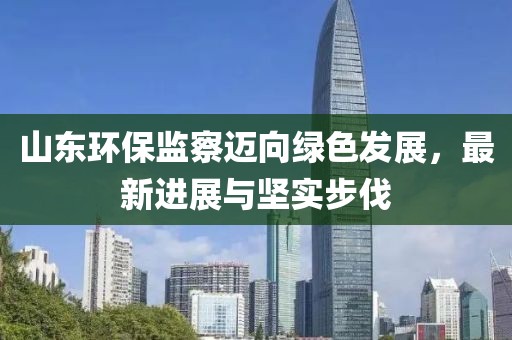 山东环保监察迈向绿色发展，最新进展与坚实步伐