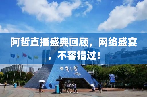 阿哲直播盛典回顾，网络盛宴，不容错过！