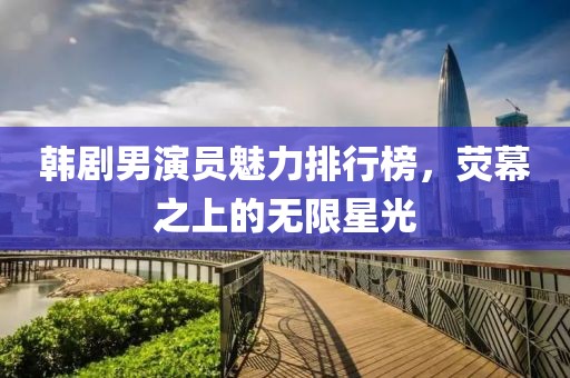 韩剧男演员魅力排行榜，荧幕之上的无限星光