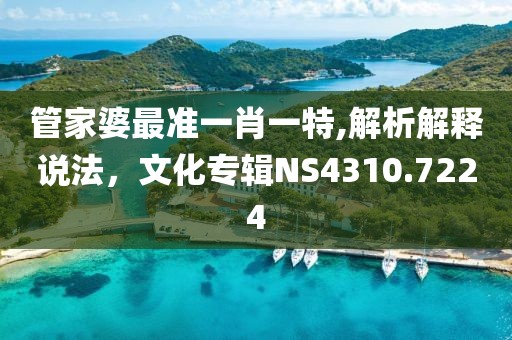 管家婆最准一肖一特,解析解释说法，文化专辑NS4310.7224