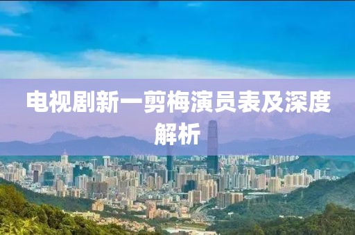 电视剧新一剪梅演员表及深度解析