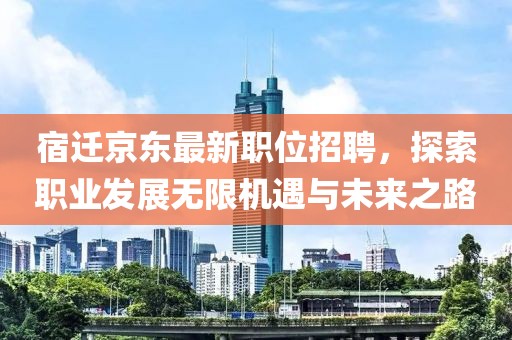宿迁京东最新职位招聘，探索职业发展无限机遇与未来之路