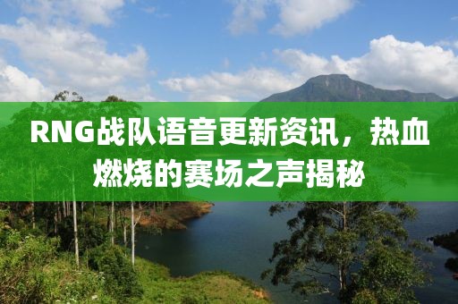 RNG战队语音更新资讯，热血燃烧的赛场之声揭秘