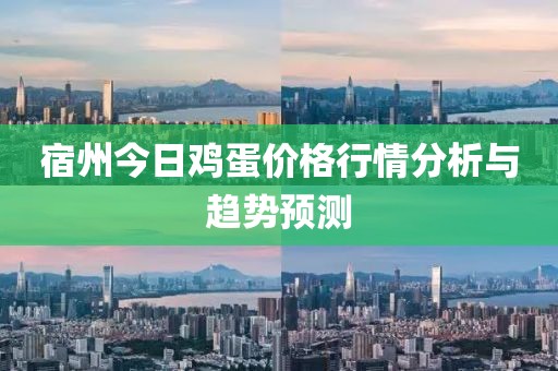 宿州今日鸡蛋价格行情分析与趋势预测