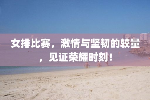 女排比赛，激情与坚韧的较量，见证荣耀时刻！