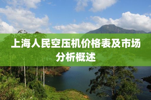 上海人民空压机价格表及市场分析概述