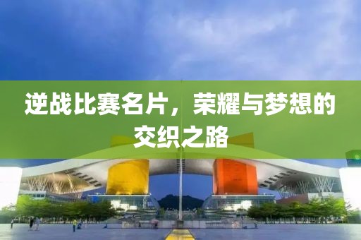 逆战比赛名片，荣耀与梦想的交织之路