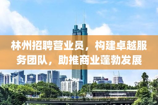 林州招聘营业员，构建卓越服务团队，助推商业蓬勃发展