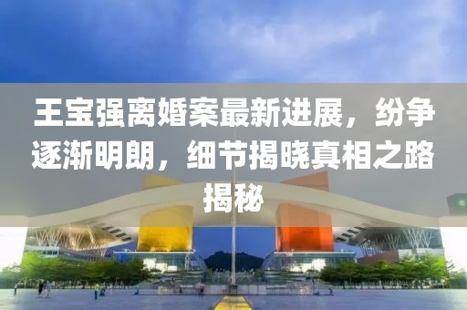 王宝强离婚案最新进展，纷争逐渐明朗，细节揭晓真相之路揭秘