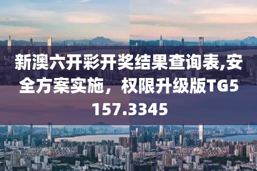 新澳六开彩开奖结果查询表,安全方案实施，权限升级版TG5157.3345