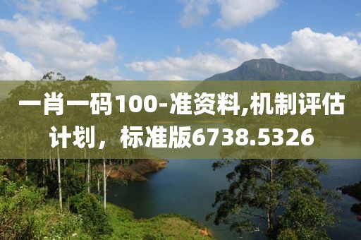 一肖一码100-准资料,机制评估计划，标准版6738.5326