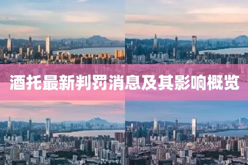 酒托最新判罚消息及其影响概览