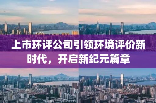 上市环评公司引领环境评价新时代，开启新纪元篇章