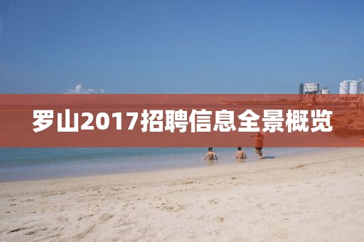 罗山2017招聘信息全景概览