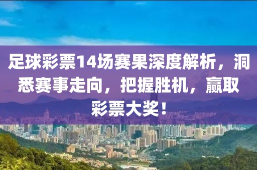 足球彩票14场赛果深度解析，洞悉赛事走向，把握胜机，赢取彩票大奖！