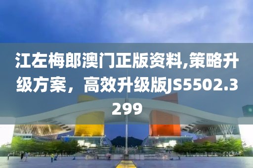 江左梅郎澳门正版资料,策略升级方案，高效升级版JS5502.3299