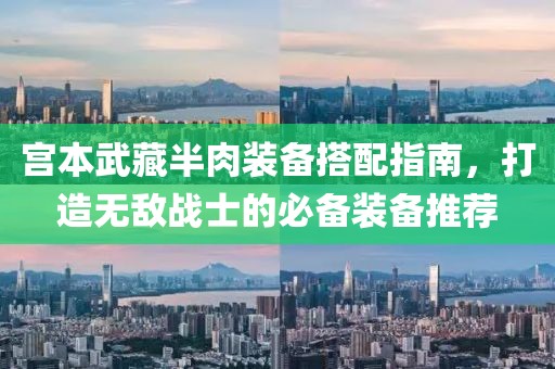 宫本武藏半肉装备搭配指南，打造无敌战士的必备装备推荐