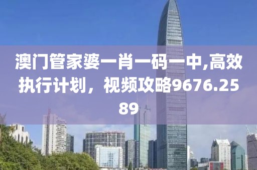 澳门管家婆一肖一码一中,高效执行计划，视频攻略9676.2589
