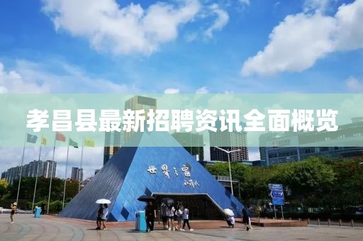 孝昌县最新招聘资讯全面概览