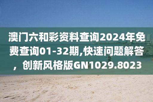 澳门六和彩资料查询2024年免费查询01-32期,快速问题解答，创新风格版GN1029.8023